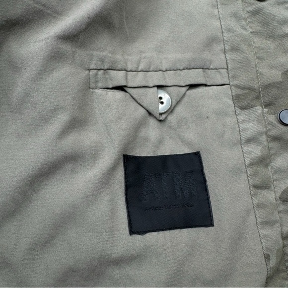 ATM Sage Green Camouflage Large Denim Jacket - Picture 7 of 14